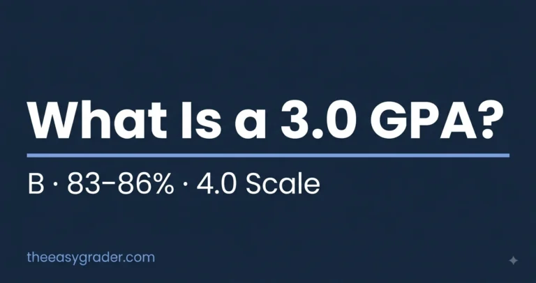 What is a 3.0 GPA — letter grade, percentage and what it means for college
